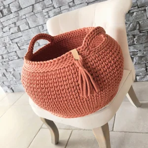 panier crochet terracotta bobinensac